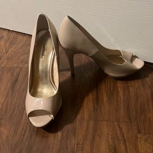 X appeal nude heels. 38 1/2.